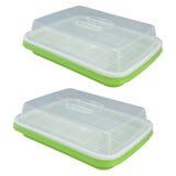 Sprouting Tray Transparent Lid Dense Small Holes Fine Workmanship Plastic Material Seed Sprouter