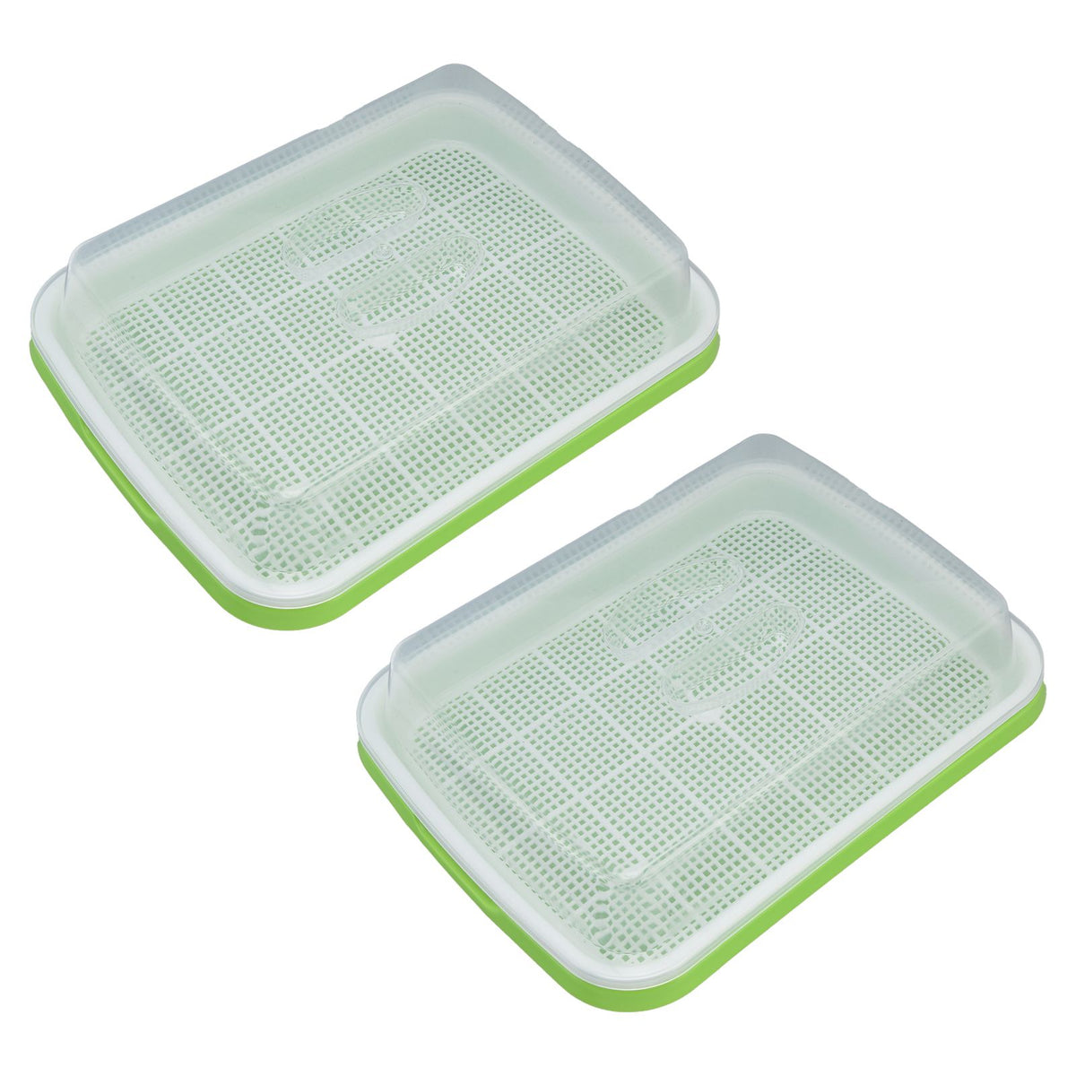 Sprouting Tray Transparent Lid Dense Small Holes Fine Workmanship Plastic Material Seed Sprouter