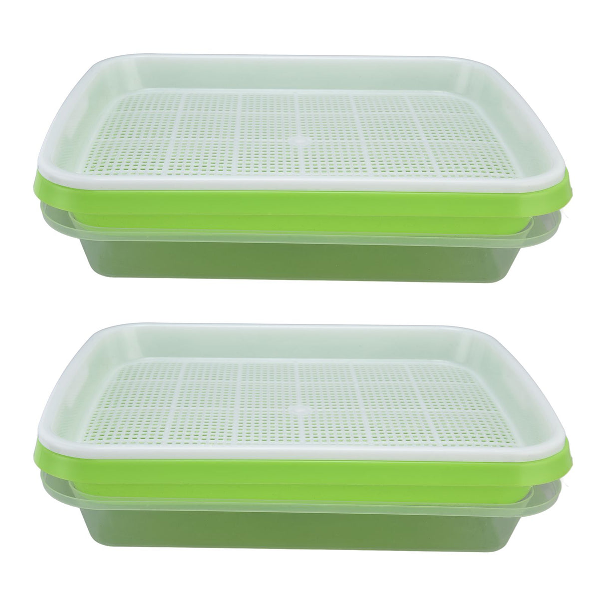 Sprouting Tray Transparent Lid Dense Small Holes Fine Workmanship Plastic Material Seed Sprouter