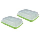 Sprouting Tray Transparent Lid Dense Small Holes Fine Workmanship Plastic Material Seed Sprouter