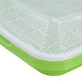 Sprouting Tray Transparent Lid Dense Small Holes Fine Workmanship Plastic Material Seed Sprouter