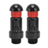 2Pcs Irrigation Exhaust Valve External Thread G3 / 4 Easy Use Good Sealing Automatic Intake Valve