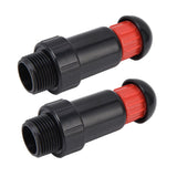 2Pcs Irrigation Exhaust Valve External Thread G3 / 4 Easy Use Good Sealing Automatic Intake Valve
