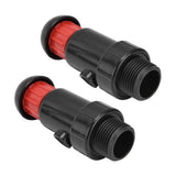 2Pcs Irrigation Exhaust Valve External Thread G3 / 4 Easy Use Good Sealing Automatic Intake Valve