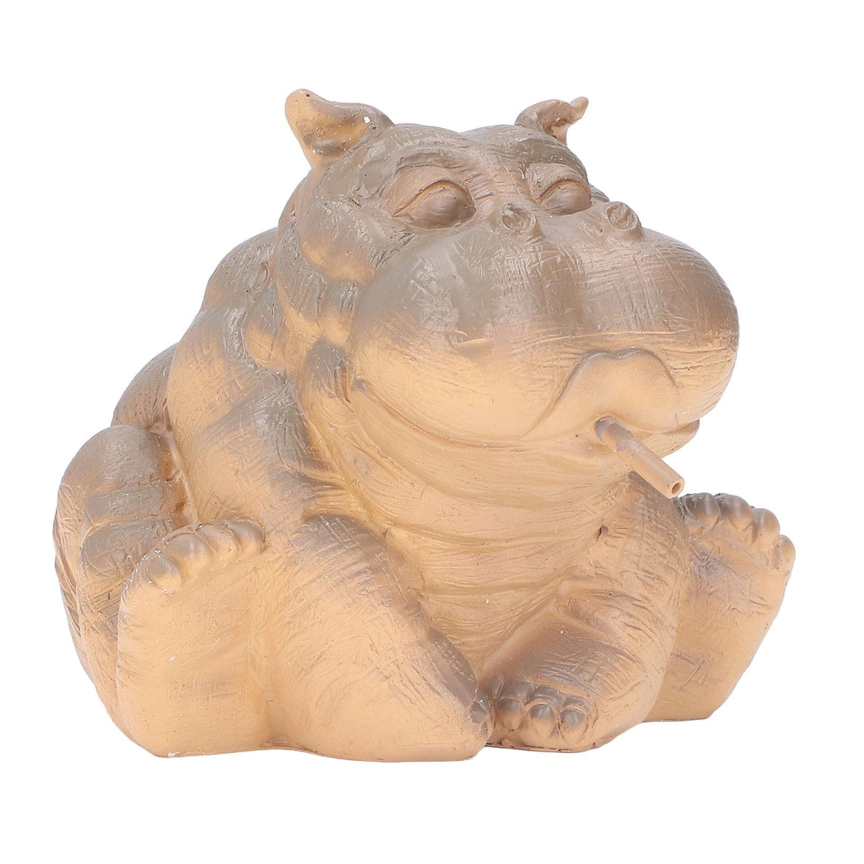 Hippo Decor Hippo Appearance Fine Workmanship Resin Material Small Volume Pond Spitters