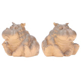 Hippo Decor Hippo Appearance Fine Workmanship Resin Material Small Volume Pond Spitters