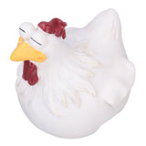 Big Eye Chicken Ornaments Funny Chicken Statues for Garden Stairs Farm Patio BackyardA - Front View