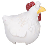 Big Eye Chicken Ornaments Funny Chicken Statues for Garden Stairs Farm Patio BackyardA