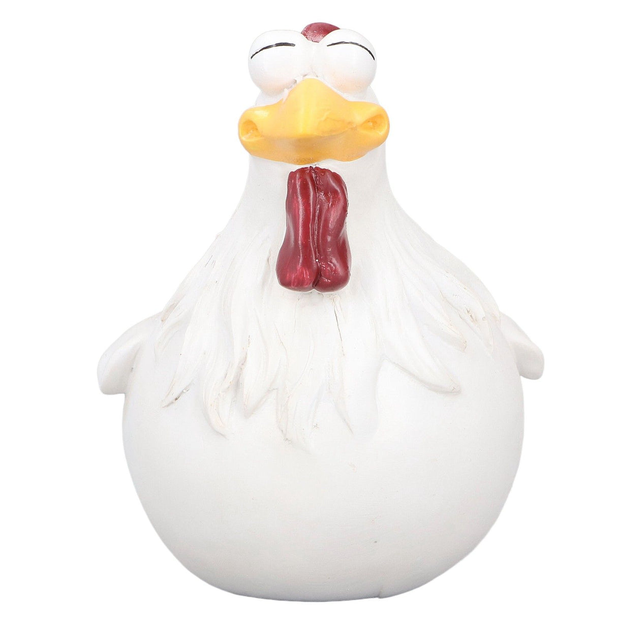 Big Eye Chicken Ornaments Funny Chicken Statues for Garden Stairs Farm Patio BackyardA