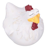 Big Eye Chicken Ornaments Funny Chicken Statues for Garden Stairs Farm Patio BackyardA - Extra Image