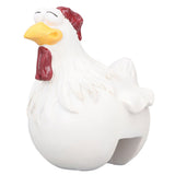 Big Eye Chicken Ornaments Funny Chicken Statues for Garden Stairs Farm Patio BackyardA