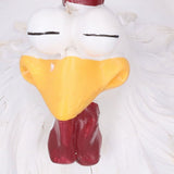 Big Eye Chicken Ornaments Funny Chicken Statues for Garden Stairs Farm Patio BackyardA