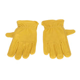 Garden Cowhide Gloves Wear Resistance Full Finger Leather Gloves for Outdoor CyclingM - 45-Degree Angle