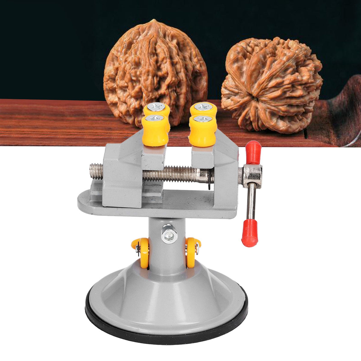 Suction Cup Carving Vise Universal Mini Drill Press Vises for Desktop 360 Degree Rotation