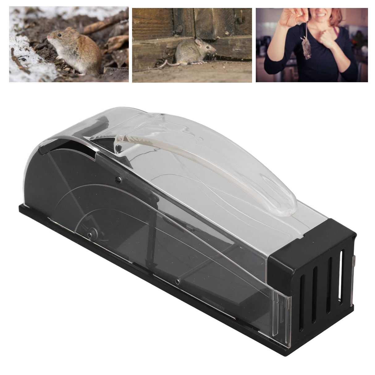 Humane Mouse Traps Fully Automatic Portable Perspective Plastic Live Mouse Trap for Mice