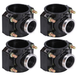 4 Sets Water Drain Saddle Plastic Pipe Additional Quick Connector Tee Kit G1 Female Thread