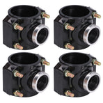 4 Sets Water Drain Saddle Plastic Pipe Additional Quick Connector Tee Kit G1 Female Thread