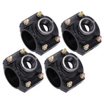 4 Sets Water Drain Saddle Plastic Pipe Additional Quick Connector Tee Kit G1 Female Thread