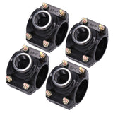 4 Sets Water Drain Saddle Plastic Pipe Additional Quick Connector Tee Kit G1 Female Thread - Close-Up Angle
