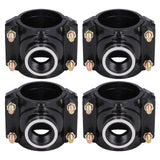 4 Sets Water Drain Saddle Plastic Pipe Additional Quick Connector Tee Kit G1 Female Thread