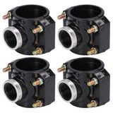 4 Sets Water Drain Saddle Plastic Pipe Additional Quick Connector Tee Kit G1 Female Thread