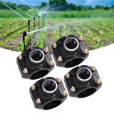 4 Sets Water Drain Saddle Plastic Pipe Additional Quick Connector Tee Kit G1 Female Thread - Extra Image