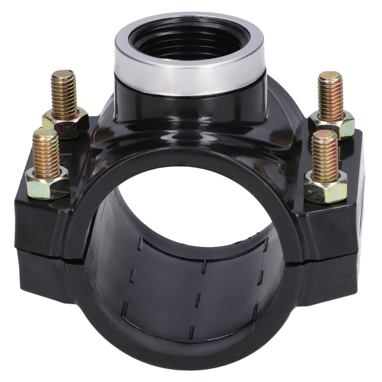 4 Sets Water Drain Saddle Plastic Pipe Additional Quick Connector Tee Kit G1 Female Thread