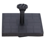 Solar Water Pump Monocrystalline Silicon Square Floating Outdoor Waterscape Fountain 7V 1.4W - Front View