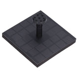 Solar Water Pump Monocrystalline Silicon Square Floating Outdoor Waterscape Fountain 7V 1.4W - Side View