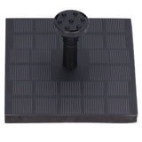 Solar Water Pump Monocrystalline Silicon Square Floating Outdoor Waterscape Fountain 7V 1.4W - Rear View