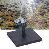 Solar Water Pump Monocrystalline Silicon Square Floating Outdoor Waterscape Fountain 7V 1.4W