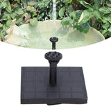 Solar Water Pump Monocrystalline Silicon Square Floating Outdoor Waterscape Fountain 7V 1.4W