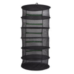 Herb Drying Rack Breathable Mesh Hanging Foldable Dryer with Zippers Ring for Garden Plant