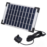 10V 5W Solar Fountain Kit Floating Solar Fountain Water Pump Kit for Gardens Pools Fish Tanks Aquariums - Rear View