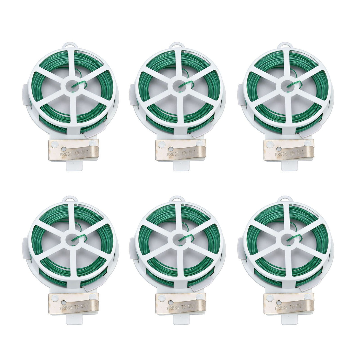 6Pcs Green Tie Wire Gardening Twist Tie Climbing Vine Tie Wire for DIY Flower Fixed Plant Support