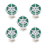 6Pcs Green Tie Wire Gardening Twist Tie Climbing Vine Tie Wire for DIY Flower Fixed Plant Support - Top-Down View