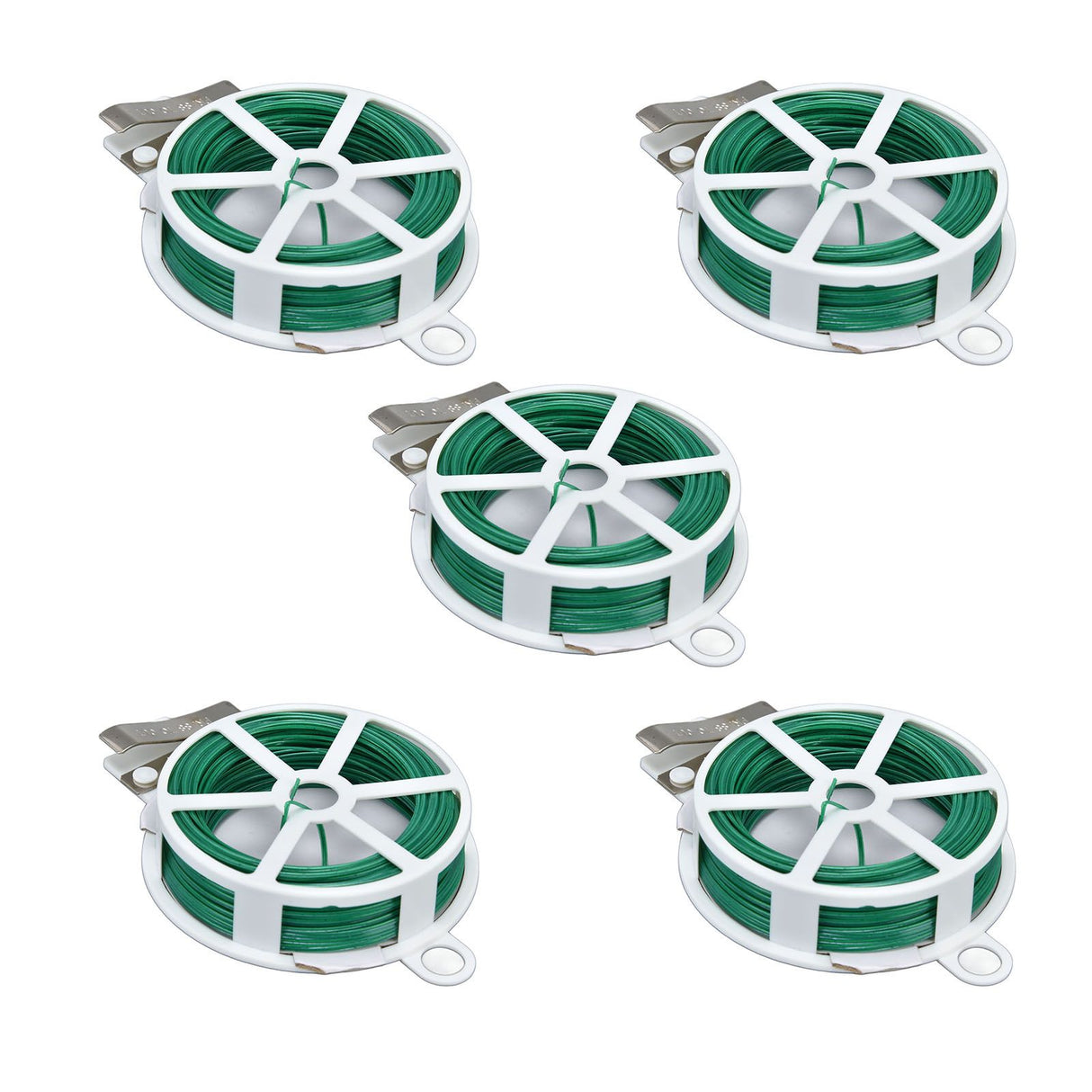 6Pcs Green Tie Wire Gardening Twist Tie Climbing Vine Tie Wire for DIY Flower Fixed Plant Support