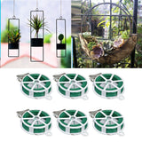 6Pcs Green Tie Wire Gardening Twist Tie Climbing Vine Tie Wire for DIY Flower Fixed Plant Support - Extra Image