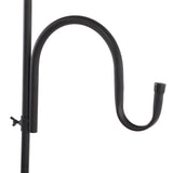 Shepherd's Hook Detachable Bird Feeder Hanger Iron 2 Hooks 5 Prong Bases Courtyard Accessories - Extra Image
