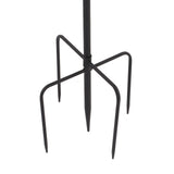 Shepherd's Hook Detachable Bird Feeder Hanger Iron 2 Hooks 5 Prong Bases Courtyard Accessories - Extra Image