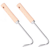 2pcs Garden Weeder Lightweight Efficient Labor Saving Ergonomic Design Small Compact Digging Supplies - Front View