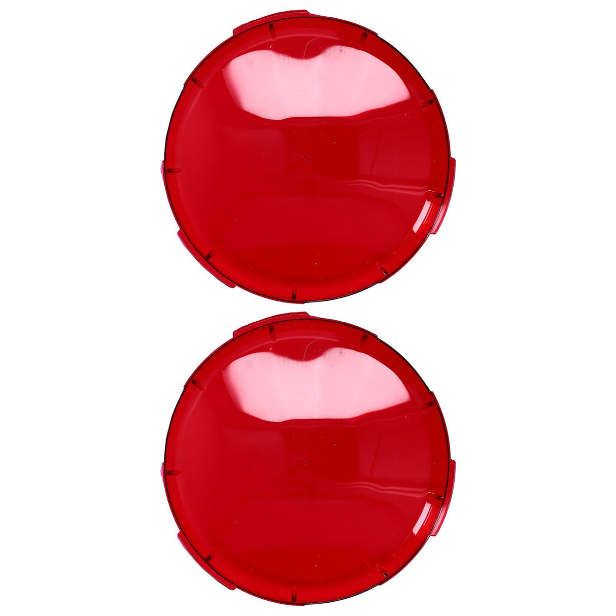 2Pcs Pool Lens Cover Plastic Red Transparent Underwater Light Lens Covers for Spa Lights 19cm