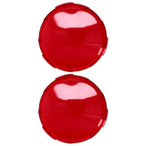 2Pcs Pool Lens Cover Plastic Red Transparent Underwater Light Lens Covers for Spa Lights 19cm