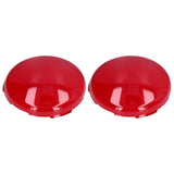 2Pcs Pool Lens Cover Plastic Red Transparent Underwater Light Lens Covers for Spa Lights 19cm