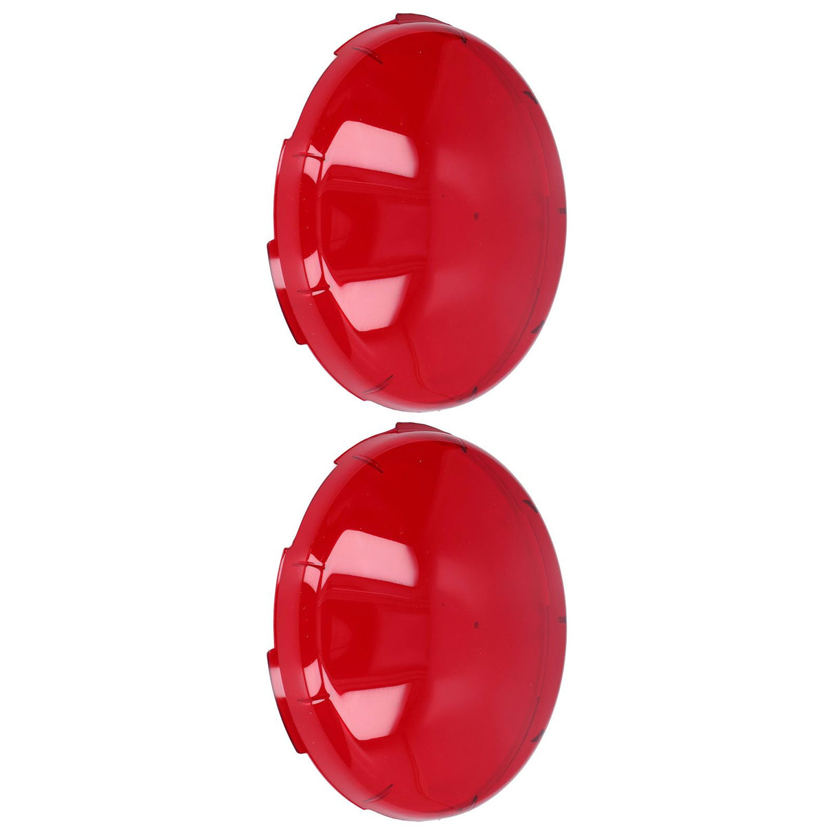 2Pcs Pool Lens Cover Plastic Red Transparent Underwater Light Lens Covers for Spa Lights 19cm