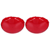 2Pcs Pool Lens Cover Plastic Red Transparent Underwater Light Lens Covers for Spa Lights 19cm - Rear View