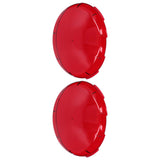 2Pcs Pool Lens Cover Plastic Red Transparent Underwater Light Lens Covers for Spa Lights 19cm