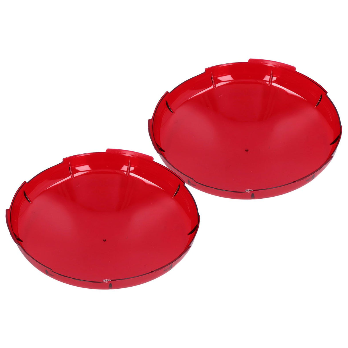 2Pcs Pool Lens Cover Plastic Red Transparent Underwater Light Lens Covers for Spa Lights 19cm