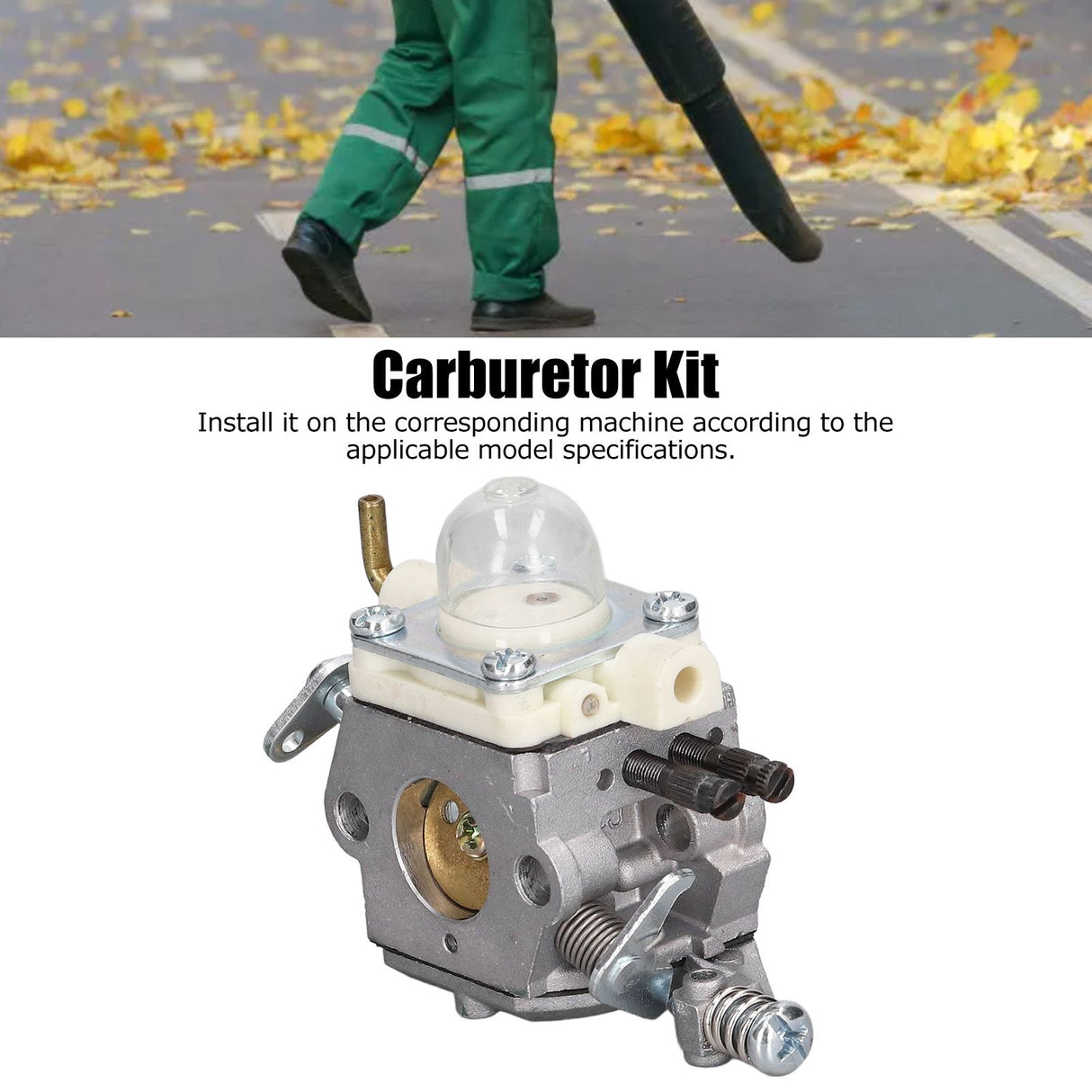 Carburetor Kit Leaf Blower Carb Accessory Replacement Tool Set for WTA‑33‑1 PB‑250