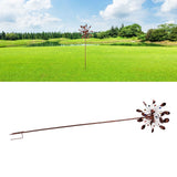 Solar Wind Spinners Multi Color LED Lights Garden Wind Catcher Windmill for Courtyard